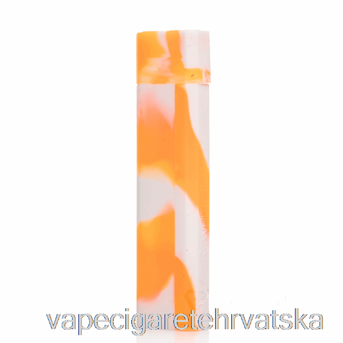 Vape Cigarete Bijeli Rhino Silikon Dab Out [quartz] Narančasto Bijeli (uv Sjaj)